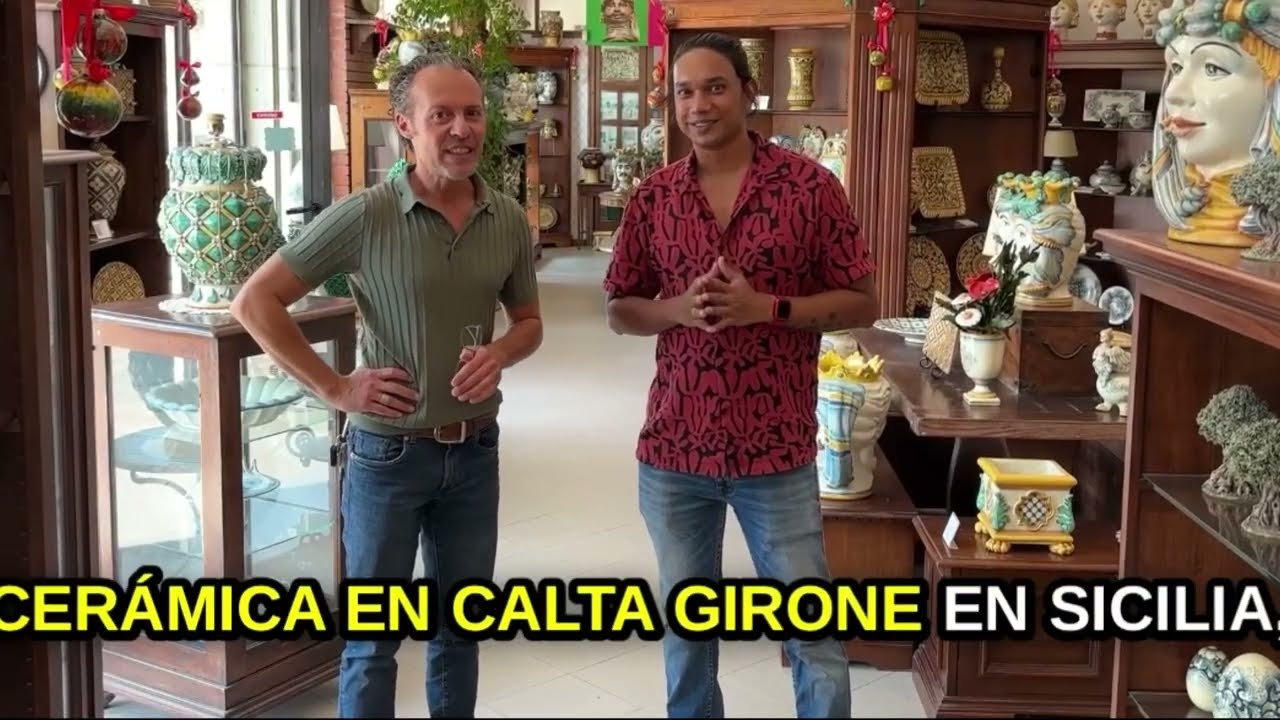 VISITAMOS LA INCREÍBLE TIENDA DE CERÁMICA DE MI AMIGO EN CALTAGIRONE, ITALIA 🇮🇹