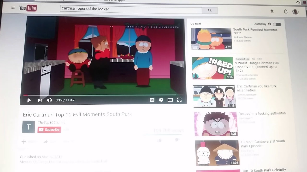Eric cartman wants ice cream YouTube
