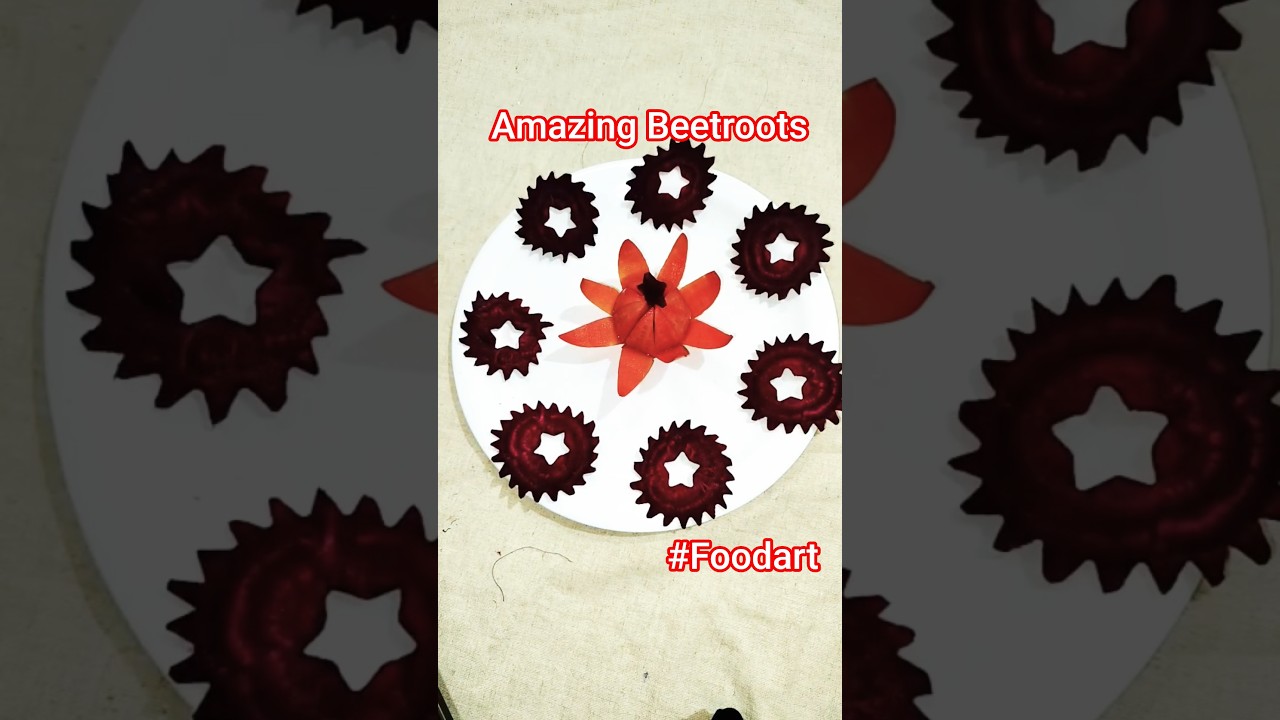 Artistic Beetroot & Tomato Salad Designs | Creative Vegetable Carving