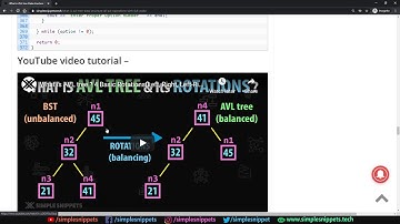 AVL Tree ALL Operation(Insertion, Deletion, Rotations, Balance factor, Searching) with Full C++ Code