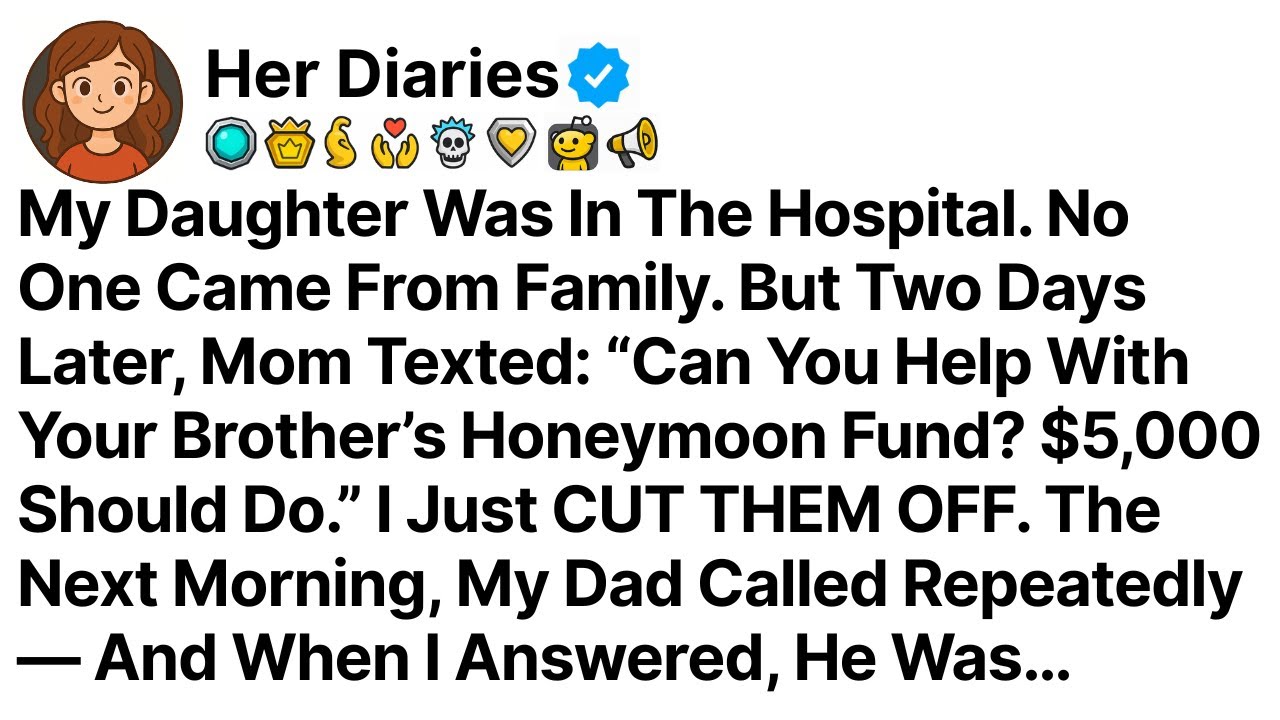My Daughter Was In The Hospital. No One Came From Family. But Two Days Later, Mom Texted...