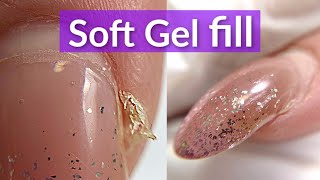 Nail Cracks 😖 | Soft Gel Nails Infill Tutorial screenshot 3