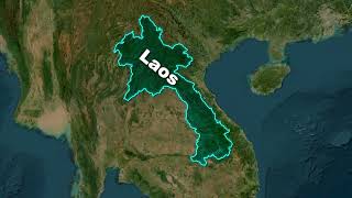 Laos Free GeoLayer Map Animation