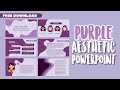 Purple aesthetic inspired powerpoint design template 3  free template  john mark nieva