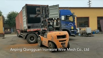 steel reinforcing mesh loading