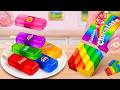 🌈 مصاصات الجيلي الملونة اللذيذة 🍫 وصفة شوكولاتة كيت كات المذهلة | Mina Sweet Baking