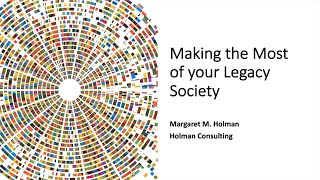 [Webinar] Making the Most of Your Legacy Society
