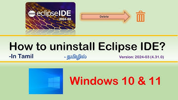 How To Uninstall Eclipse IDE in Tamil? #தமிழ் #tamil #Eclipse #uninstall