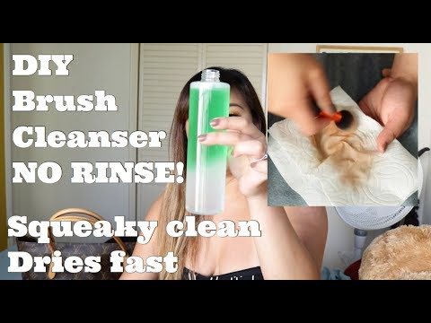 DIY no rinse brush cleanser aka spot cleaner - YouTube