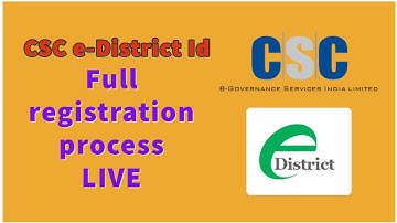 CSC E DISTRICT REGISTRATION PROCESS LIVE || HINDI || DIGI INFOTECH ||