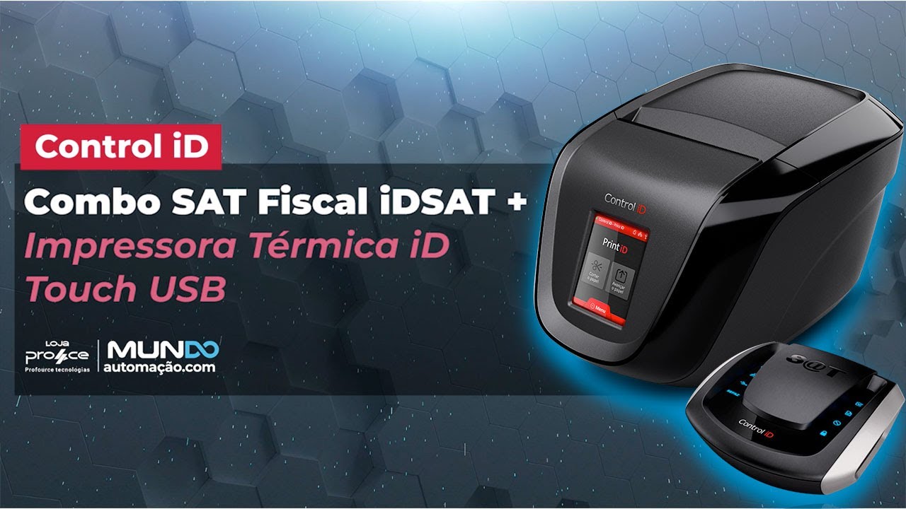 Combo SAT Fiscal IDSAT + Impressora Térmica ID Touch Control iD