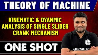 TOM | Kinematic and Dynamic Analysis of Single Slider Crank Mechanism in One Shot | GATE 2023
