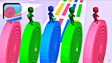 Layer Roll- All Levels Mobile Gameplay - Very Satisfying and Relaxing ASMR - Video Gameplay QR3TY