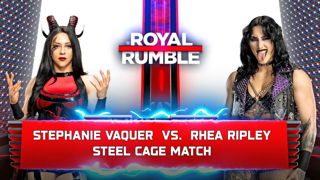WWE 2K25 | Stephanie Vanquer vs Rhea Ripley | Steel Cage Match