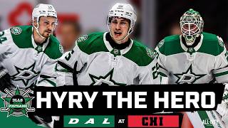 Hyry Scores Twice & Oettinger Perfect Again As Stars Blank Blackhawks 4-0 | DLLS STARS POSTGAME