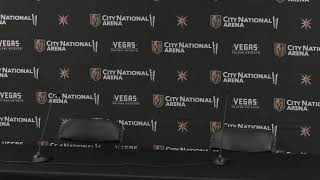 Golden Knights conduct final news conference for 2025-26 season