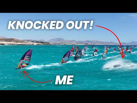 Insane LONG DISTANCE RACE in MASSIVE OCEAN SWELL | Windsurf Worldcup 4/4