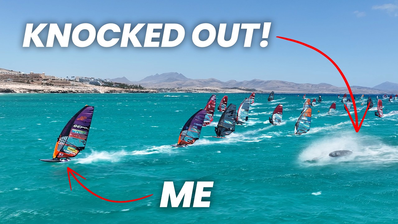 Insane LONG DISTANCE RACE in MASSIVE OCEAN SWELL | Windsurf Worldcup 4/4