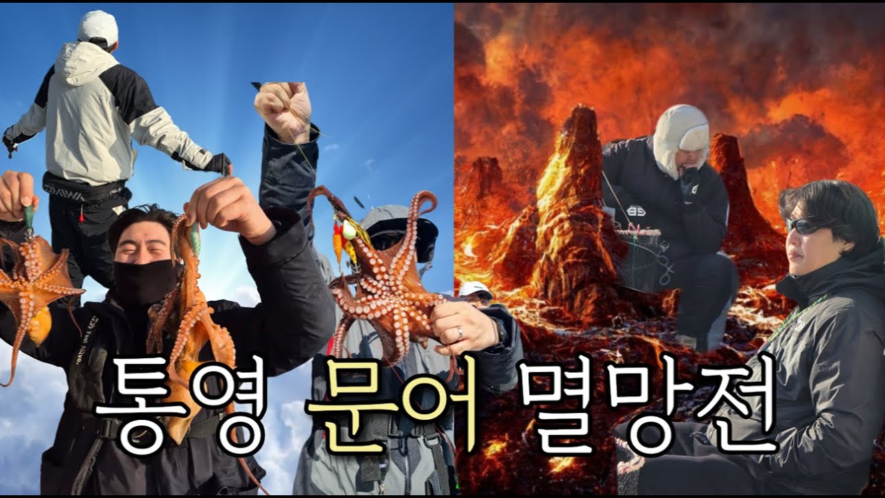 남자 다섯명의 통영 문어낚시 멸망전 [짠물 EP.17]