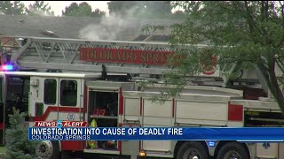 One person is dead after a fire in southeast Colorado Springs
