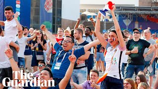 France fans celebrate after stunning 4-3 World Cup win over Argentina