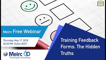 Training Feedback Forms : The Hidden Truths  | Dubai | Meirc