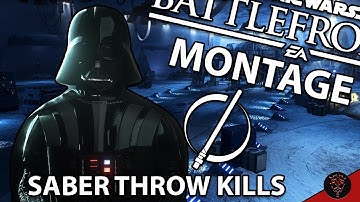 Star Wars Battlefront 2 || Montage || Lightsaber Throw Kills