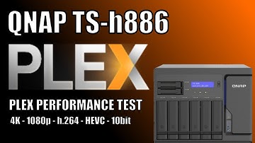 QNAP TS-h886 NAS Plex Tests - 4K & 1080p