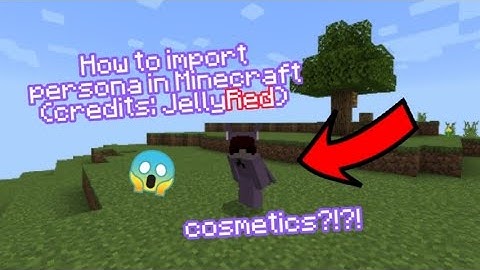 How to import persona in Minecraft and have cosmetics skin packs!! || Liam || Minecraft ||