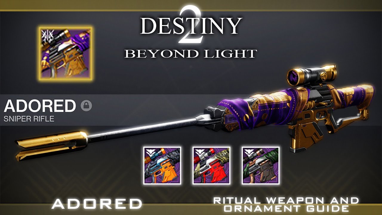 RITUAL WEAPON ADORED QUEST GUIDE AND ORNAMENTS , SEASON OF THE HUNT