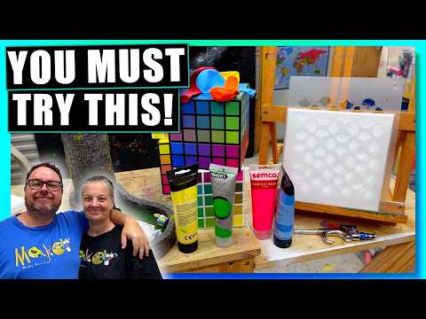 We Found A CRAZY New Way To Paint Our Canvas!!
