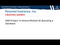 Access: Module-2  Project 1a ( Querying a Database) - Personal Insurance, Inc.
