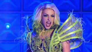 laganja estranja winning the lip sync against trinity k bonet for 1 minute and 11 seconds straight