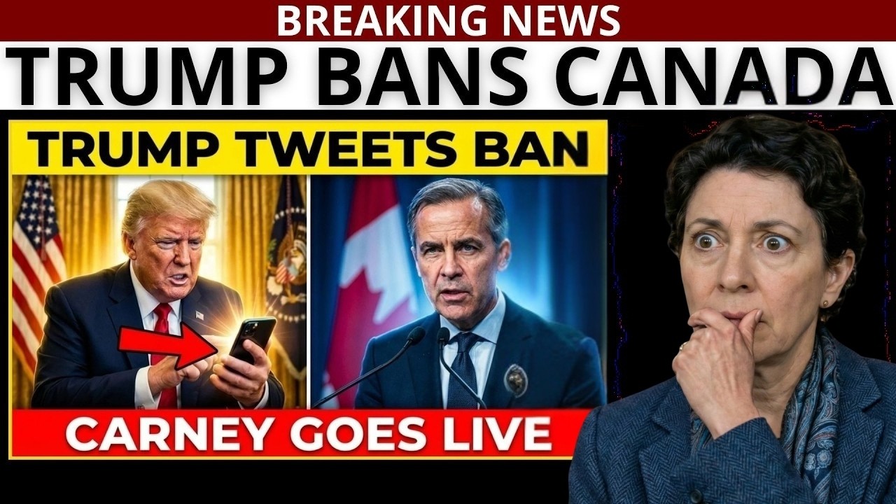 JUST IN: Trump Announces Canada Ban on Social Media — Carney Responds Live