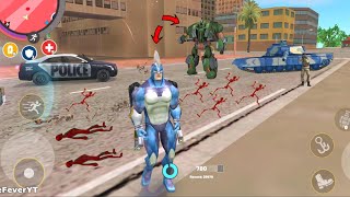 Rope Hero: Vice Town 6.3 (Rope Hero with Electric Wave Hand) Skeleton on Roads - Android Gameplay HD screenshot 5