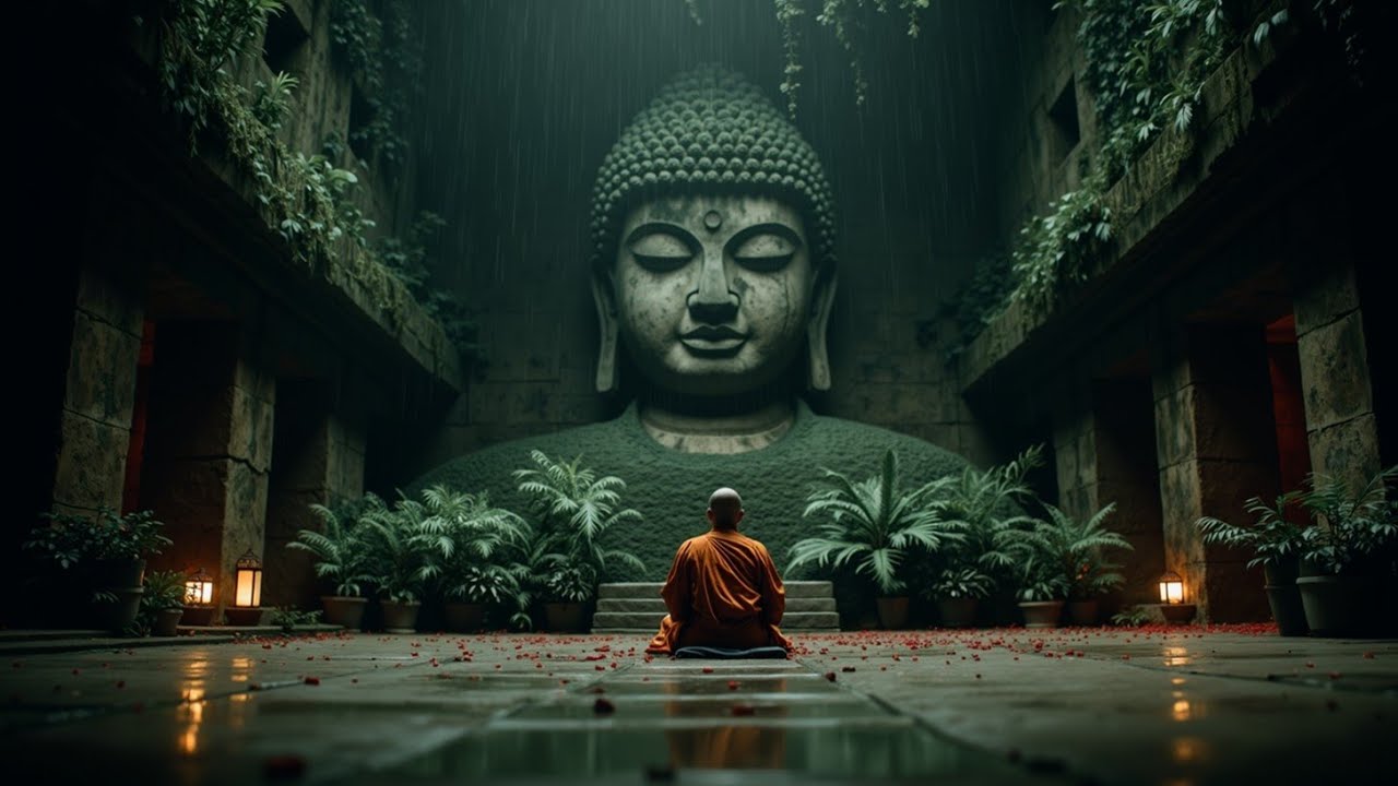 Глубокая Будда Медитация Музыка | Исцеляющие Звуки Дождя для Внутреннего Покоя и Сна