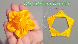 Diy: Easy Tricks Ribbon Flower Making / Diy: How To Make An Adorable Ribbon Flower In Just 7 Minutes