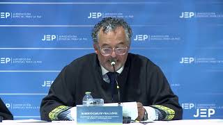 Roberto Vidal JEP - Audiencia de Observaciones a la Resolución de Conclusiones Subcaso Casanare