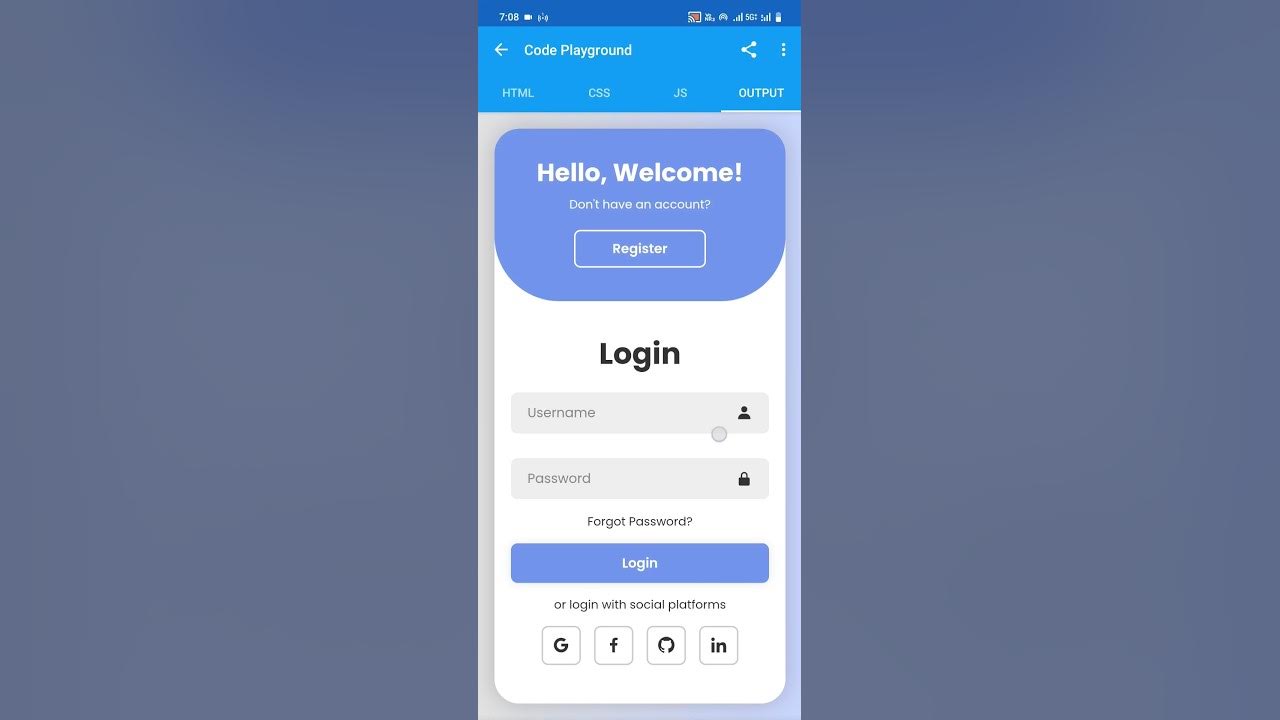 Simple Login & Sign up Form Using HTML, CSS, and JavaScript - YouTube