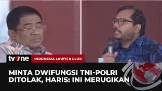 Nostalgia Momen Haris Azhar Sentil Dwifungsi TNI-Polri Sebaiknya Ini Ditolak ILC tvOne