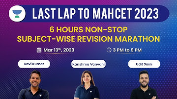 Last Lap to MAH-CET 2023 | Day-1 | 6 Hours Subject-wise Revision Marathon | MBA 2023 #mahcetmbaexam