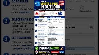 Learn how to create Outlook rules & auto-forward emails to your team easily! 🚀 #OutlookTips