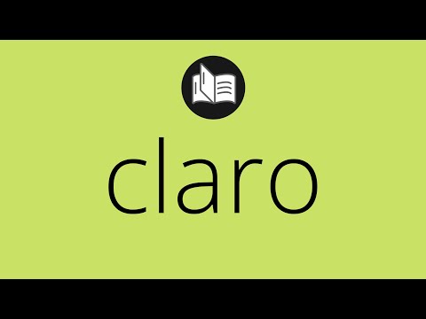 Video: Qué es un claro: definición