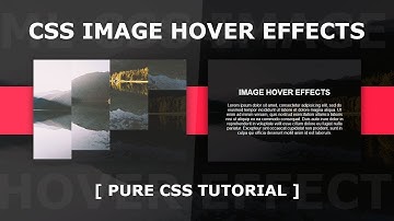 Simple CSS Image Hover Effects | Split Image On Hover