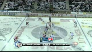 HC Bílí tygři Liberec - HC Slavia Praha 3:4 - 7. čtvrtfinále 2011