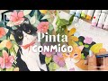 Pintando en acuarelas y marcadores 🎨 | Pinta conmigo ❤️