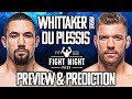 UFC 290: Robert Whittaker vs. Dricus Du Plessis Preview &amp; Prediction