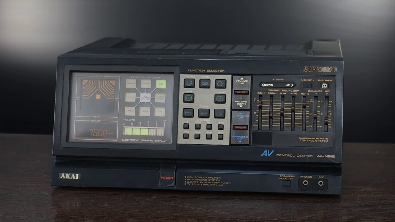 AKAI AV アンプ AV-M515 カセットデッキ HK-M313 完動品
