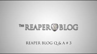 REAPER Blog Q&A #3 | project organization; track colors; MIDI routing