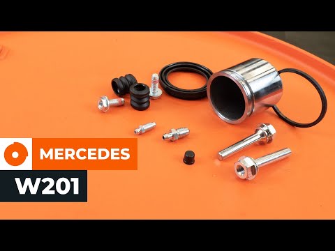 Cómo cambiar los kit de reparación pinza de frenos en MERCEDES W201 [VÍDEO TUTORIAL DE AUTODOC] @autodoces